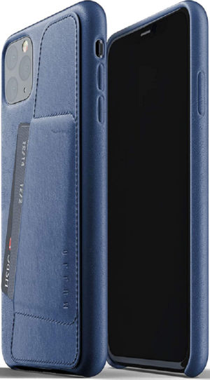 MUJJO MUJJO Full Leather Wallet Case - Δερμάτινη Θήκη-Πορτοφόλι Apple iPhone 11 Pro Max - Blue (MUJJO-CL-004-BL)