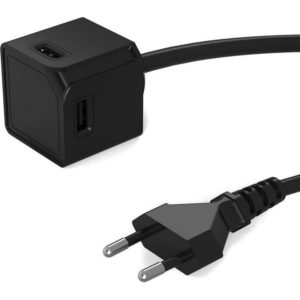 Allocacoc Allocacoc PowerCube |USBcube Extended USB A| Πολύπριζο 4 θέσεων USB-A - Μαύρο - 10464BK/EUEUMC (200-106-137)