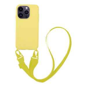 My Colors Θήκη CarryHang Liquid Silicone Strap Apple - My Colors - Κίτρινο - iPhone 14 Pro
