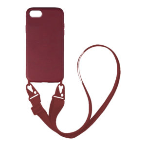 My Colors Θήκη CarryHang Liquid Silicone Strap Apple - My Colors - Μπορντώ - iPhone 6/6s