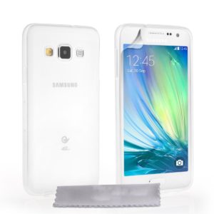 YouSave Accessories Θήκη σιλικόνης για Samsung Galaxy A3 ημιδιάφανη by YouSave Accessories και screen protector