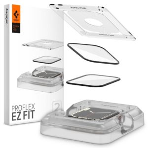 Spigen Spigen ProFlex EZ FIT Tempered Glass - Fullface Αντιχαρακτικό Γυαλί Οθόνης Apple Watch 7 41mm - 2 Τεμάχια (AFL04052)