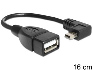 Delock Delock Cable Mini USB Male > USB-A 2.0 Female OTG (83245)