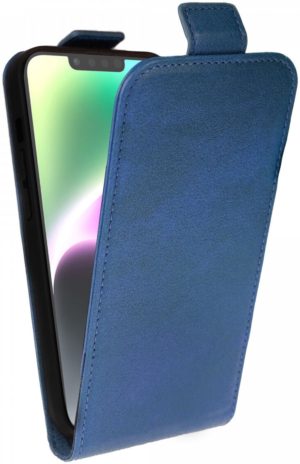 Rosso Rosso Element Vertical Flip Case - Flip Θήκη Πορτοφόλι Apple iPhone 14 - Blue (8719246406980)