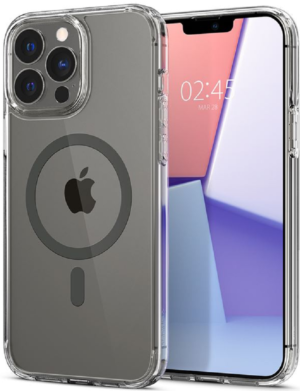 Spigen Spigen Crystal Hybrid MagFit - MagSafe Θήκη Apple iPhone 13 Pro Max - Graphite (ACS03244)
