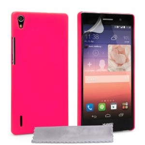 YouSave Accessories Θήκη για Huwaei Ascend P7 ροζ ultra slim by YouSave Accessories και screen protector