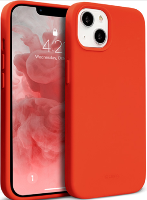 Crong Crong Color Θήκη Premium Σιλικόνης Apple iPhone 13 mini - Red (CRG-COLR-IP1354-RED)