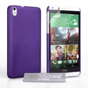 YouSave Accessories Θήκη για HTC Desire 816 by YouSave μωβ και screen protector