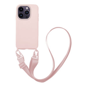 My Colors Θήκη CarryHang Liquid Silicone Strap Apple - My Colors - Ροζ - iPhone 14 Pro