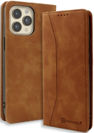 Bodycell Bodycell Book Case Pu Leather For Apple IPhone 14 Pro Max Brown (200-109-949)