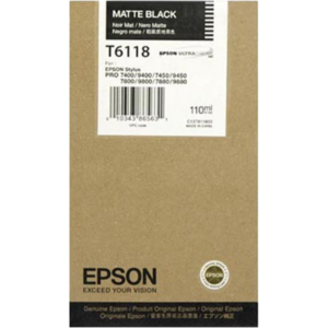 EPSON Singlepack Matte Black UltraChrome - C13T611800