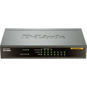 D-LINK Switch 8 Ports 10/100Mbps with 4 PoE Ports / DES-1008PA