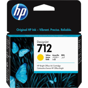 HP 712 Yellow Ink Cartridge | 3ED69A
