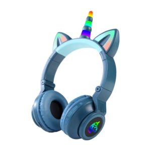 Ασύρματα ακουστικά unicorn με πολυχρωμα LED φωτάκια Stereo sound system Foldable STN-27