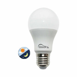 Diolamp Λάμπα LED για Ντουί E27 Ψυχρό Λευκό 9W 970lm με Φωτοκύτταρο Ημέρας - Νύχτας LUX609CW
