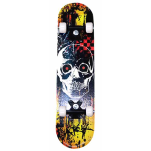 Skateboard Τροχοσανίδα 608Z Jolly Wheelz Curve 3011-SKU Skull