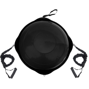 Μπάλα Ισορροπίας Amila Με Ξύλινη Βάση Mat Black 63cm 48193