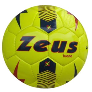 Μπάλα Ποδοσφαίρου Zeus Tuono No 4 Yellow Fluo/Light Royal