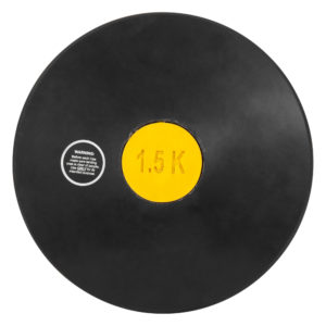 Δίσκος Δισκοβολίας Vinex Από Μαύρο Λάστιχο 1.5kg 97710