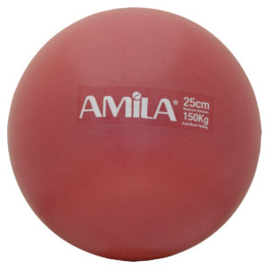 Μπάλα Pilates Amila Σε Κουτί 25cm Κόκκινη 48401