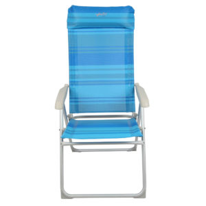 Καρέκλα Παραλίας myResort Ψηλή Πλάτη Ριγέ Μπλε 151-5120