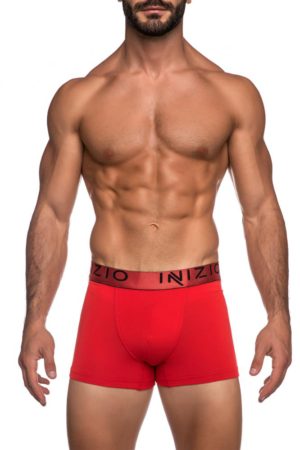 ΙΝΙΖΙΟ Inizio ανδρικό βαμβακερό boxer με μεταλιζέ λάστιχο,στενή γραμμή,95%cotton 5%elastane INIZIO-RED - ΚΟΚΚΙΝΟ