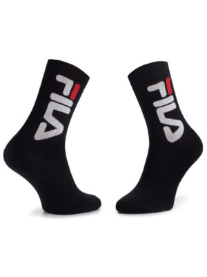 FILA Fila unisex αθλητικές κάλτσες 2 τεμαχίων (2pack) με ελαστικό ριπ μεγάλο λογότυπο F9598-BLACK - BLACK