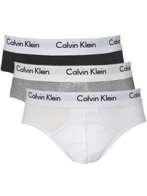 CALVIN KLEIN Calvin Klein ανδρικά slip βαμβακερά 3pack σε κλασσικούς χρωματισμούς μαύρο,γκρι και άσπρο,άνετη γραμμή U2661G-998 - ΜΠΛΕ-ΣΚΟΥΡΟ