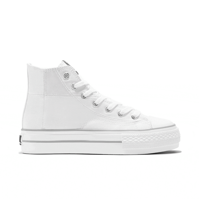 B&W Γυναικεία Sneakers σε Λευκό-Multicolor Χρώμα MV2-30025