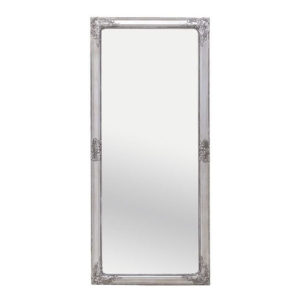 Inart Καθρέπτης Τοίχου Ολόσωμος με Ασημί Πλαστικό Πλαίσιο 162x72cm