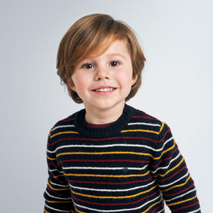 Παιδική πλεκτή μπλούζα ρίγες αγόρι Mayoral 10-04332-085