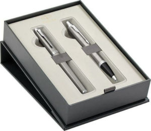 Parker I.M Σετ Στυλό με Πένα Stainless Steel CT 1159.5022.08