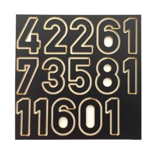 Αραβικοί αριθμοί σε μαύρο χρώμα (15mm-20mm)
