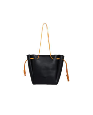 Γυναικεία τσάντα ώμου από συνθετικό δέρμα SS19 7565 - BLACK/CAMEL