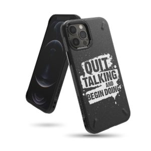 Θήκη TPU Ringke Onyx Design για Apple iPhone 12 / 12 Pro Quit Talking