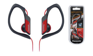 Ακουστικά Panasonic RP-HS34E-R 3.5mm IPX2 Κόκκινα με Ρυθμιζόμενο Κλιπ για mp3, iPod και Συσκευές Ήχου χωρίς Μικρόφωνο