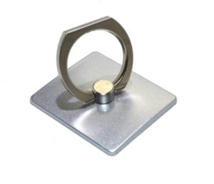 Βάση Στήριξης Δαχτυλίδι 360° Rotating Ring για Κινητά Τηλέφωνα Ασημί 3.5 x 4 cm