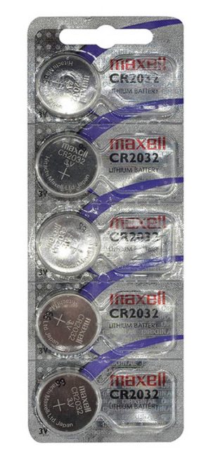 Buttoncell Maxell CR2032 3V Τεμ. 5