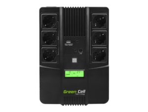 UPS Green Cell UPS07 Microsine 800VA LCD 12V 9Ah 480W 6x Schuko 270 x 190 x 90 mm