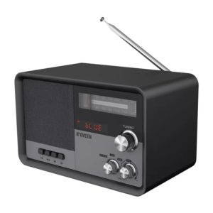 Φορητό Ραδιόφωνο N oveen PR950 3.7V 2200mAh με Bluetooth, Υποδοχή USB,micro SD,Aux-in, Τροφοδοσία Ρεύματο και Μπαταρίας Μαύρο