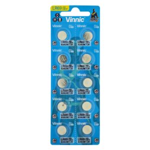 Buttoncell Vinnic L921F AG6 LR69 Τεμ. 10 με Διάτρητη Συσκευασία