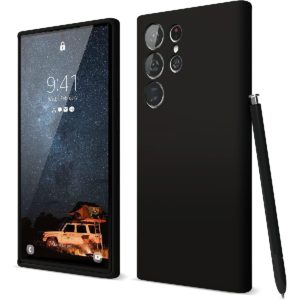 Θήκη Ancus Silicon Liquid for Samsung SM-S918B Galaxy S23 Ultra 5G Μαύρο