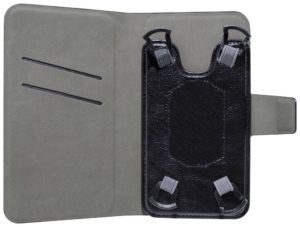 Θήκη Book Ancus Universal Elastic Hook για Smartphone 4.7 - 5.3 Ίντσες Μαύρη (14 cm x 7 cm)
