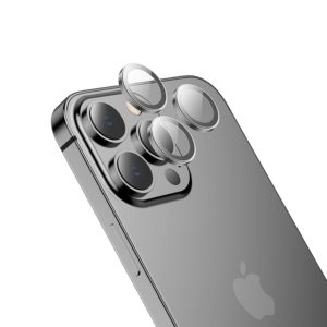 Προστασία Κάμερας Hoco 3D Metal V13 για Apple iPhone 15 Pro / iPhone 15 Pro Max Space Grey