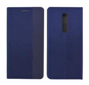 Θήκη Book Ancus Magnetic Canvas για Xiaomi Mi 9T / Mi 9T Pro / Redmi K20 Pro TPU Μαύρη-Μπλε