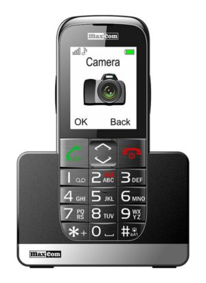 Maxcom MM720BB 2.2 με Μεγάλα Πλήκτρα, Bluetooth, Ραδιόφωνο, Φακό, Κάμερα και Πλήκτρο Έκτακτης Ανάγκης Μαύρο