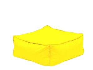 Πουφ Παραλίας Funky Σκαμπό Κίτρινο 95x95x40hcm Poofomania 10159-Κ14