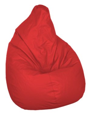 Πουφ Παραλίας Αχλάδι Β Κόκκινο Ø68x80cm Poofomania 10138-Κ6