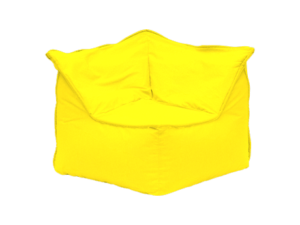 Πουφ Παραλίας Funky Γωνία B Κίτρινο 85x85x70hcm Poofomania 10156-Κ14