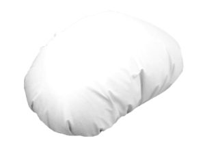 Πουφ Παραλίας Βότσαλο Β Λευκό Κ8 (75x40cm) Poofomania 10149